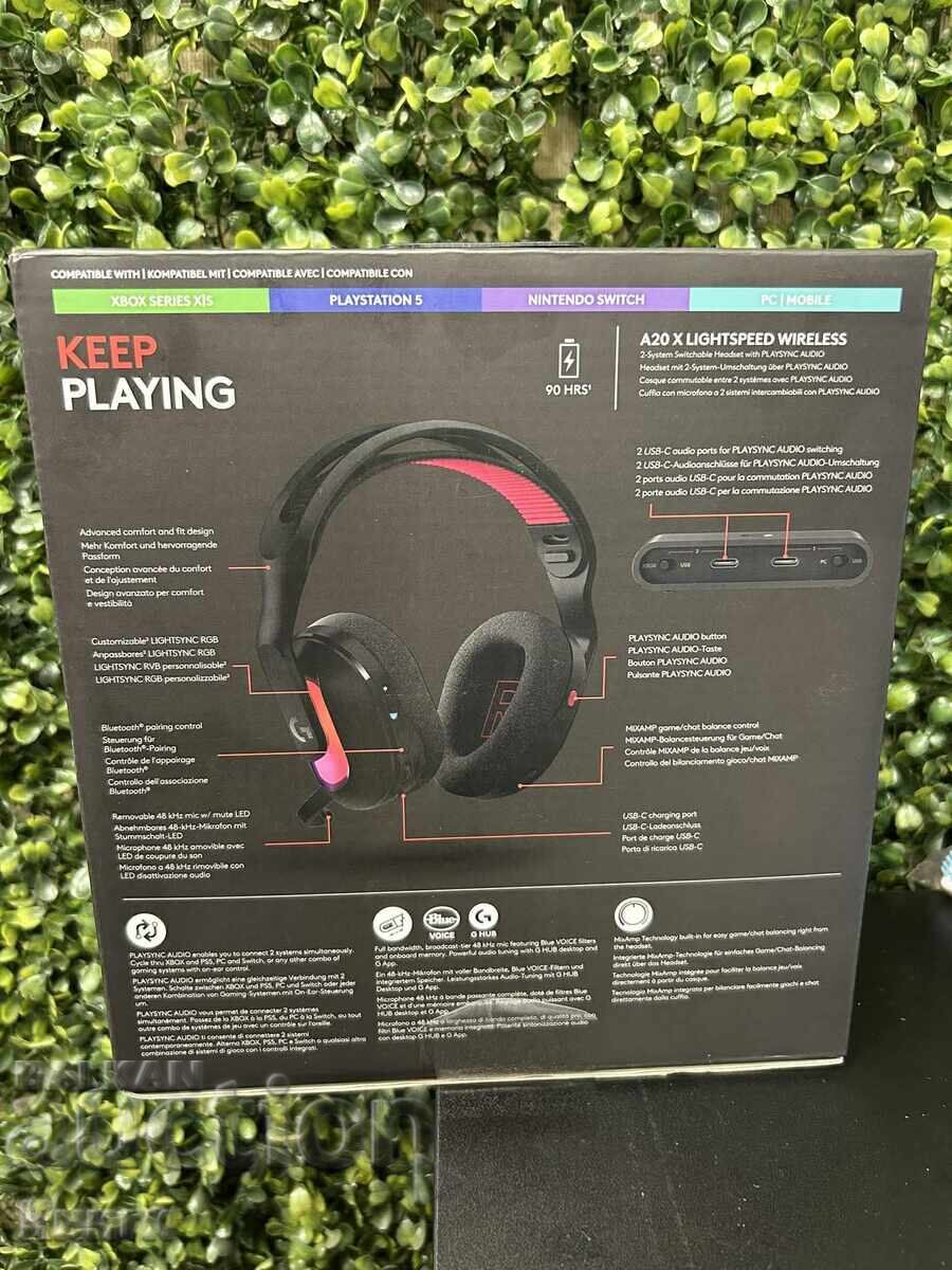 Logitech Gaming Headphones - Astro A20 X, Wireless, Black with price € 170.00 | 332.49 BGN