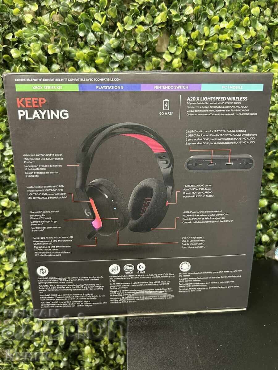 Logitech Gaming Headphones - Astro A20 X, Wireless, Black with price € 100.00 | 195.58 BGN