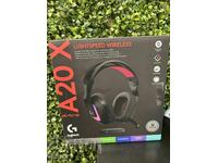 Ακουστικά Gaming Logitech - Astro A20 X, ασύρματα, μαύρα