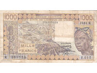 dioman - ЗАПАДНА АФРИКА /СЕНЕГАЛ/ - 1000 ФРАНКА - 1986г