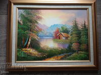 Pictură în ulei pe pânză