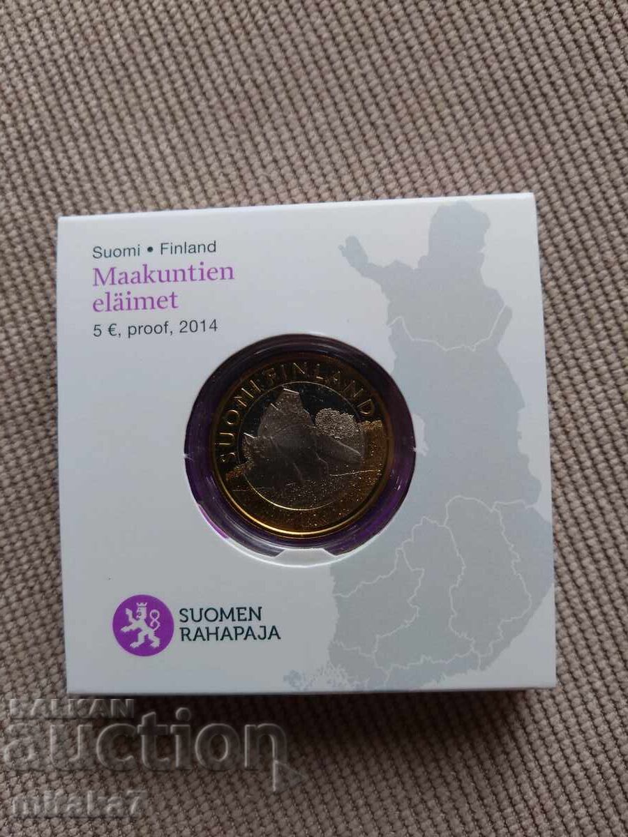 5 euro 2014, Finlanda cu preț € 12.00 | 23.47 BGN