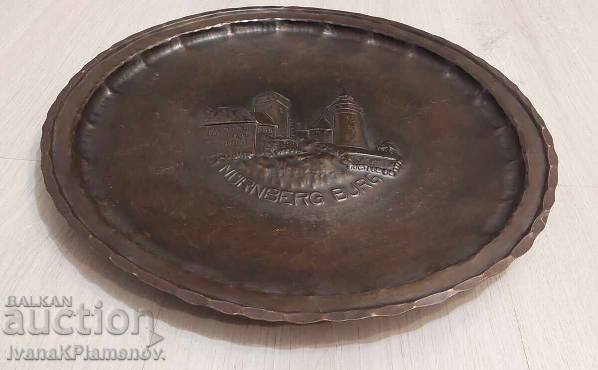 Licitație Panou de cupru pentru cunoscători 35cm Licitație Panou de cupru pentru cunoscători 35cm