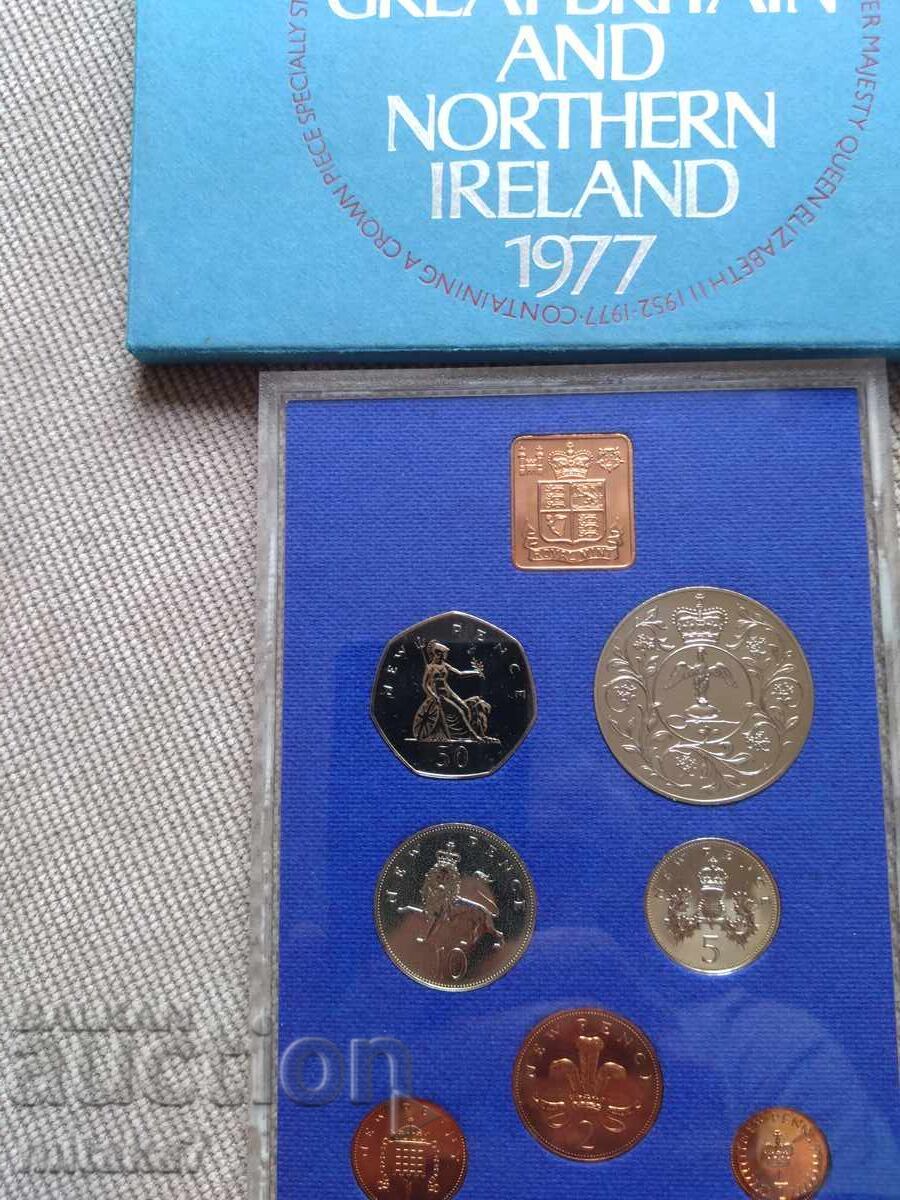 Delivery of Set of coins 1977, United Kingdom