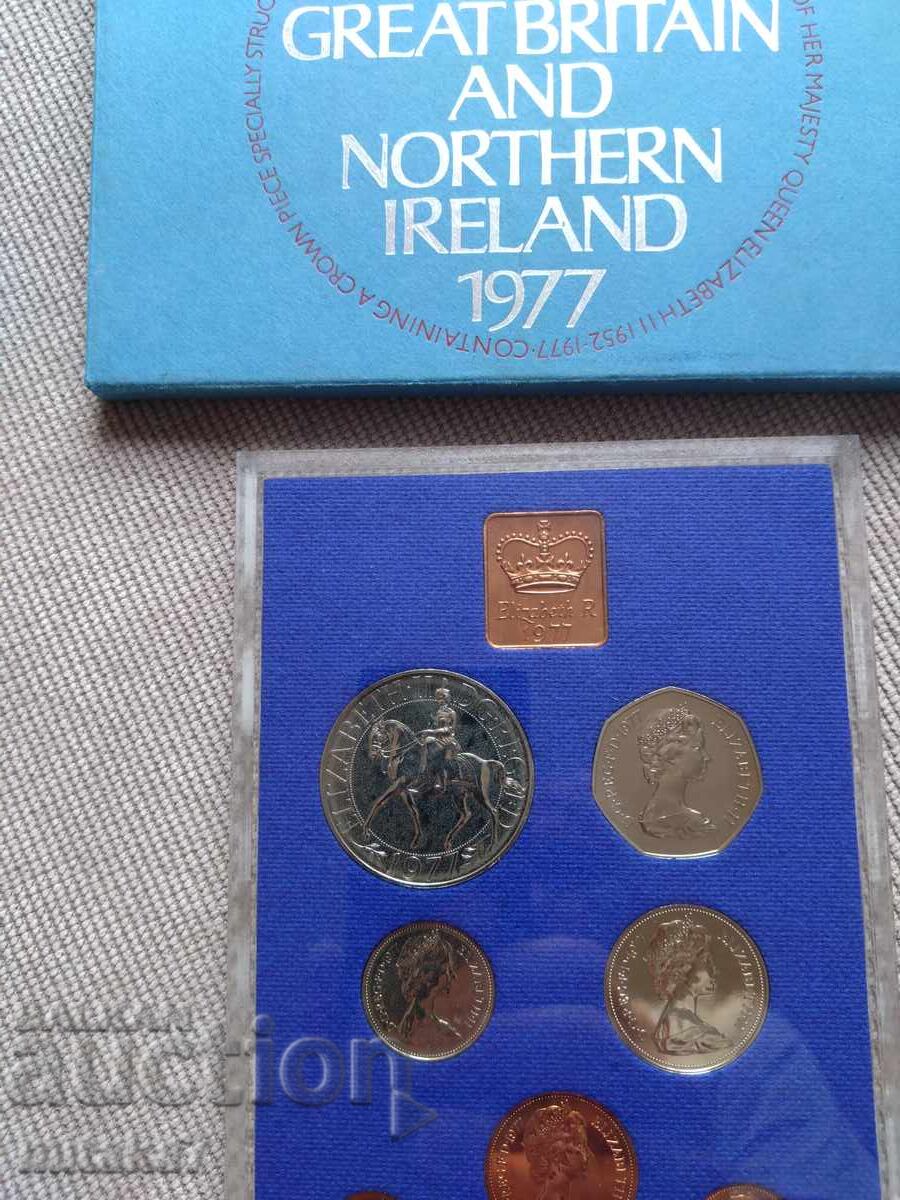 Сет монети 1977 година, Великобритания - 6 Сет монети 1977 година, Великобритания - 6
