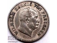 1 грош 1870 Германия Прусия кайзер Вилхелм