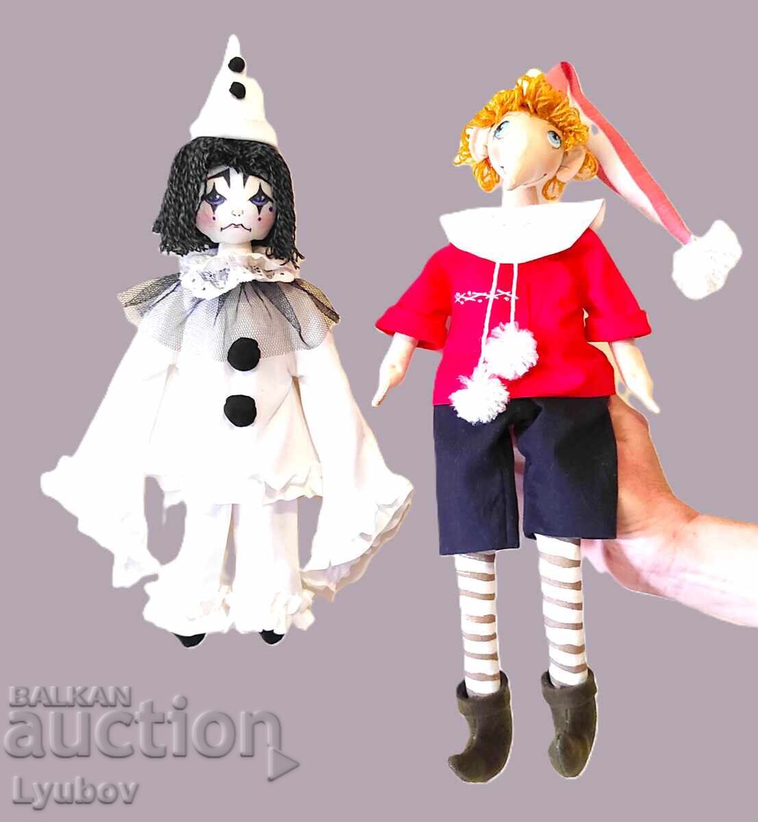 Păpușă Pierrot. Lucrată manual cu preț € 50.00 | 97.79 BGN