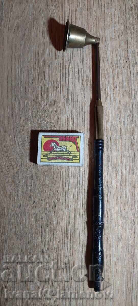 Extinctor de lumânări bronz retro pentru colecționari - 5