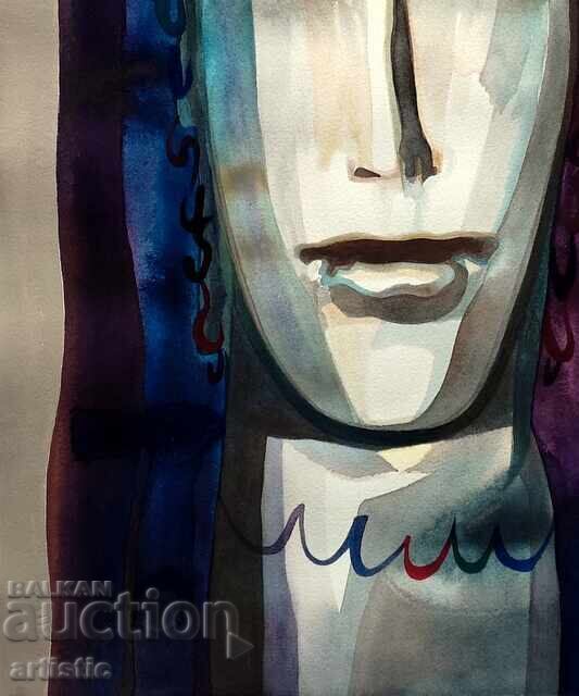 Dechko Uzunov, pictorial portrait from the cycle "Bulgarian woman" - 5