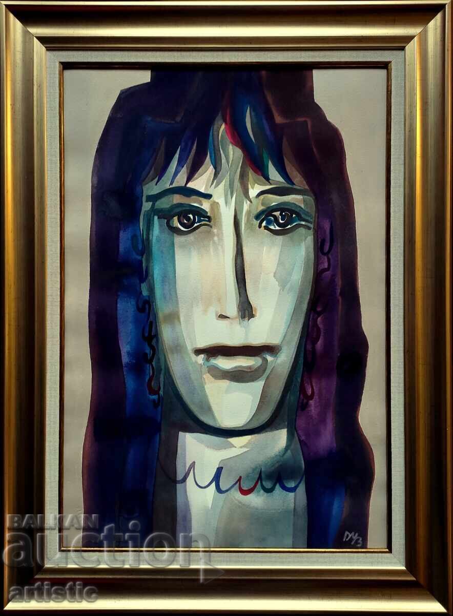 Dechko Uzunov, pictorial portrait from the cycle "Bulgarian woman"