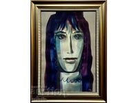 Dechko Uzunov, pictorial portrait from the cycle "Bulgarian woman"