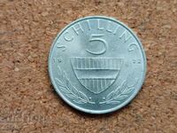Австрия 5 шилинга, 1972 г.