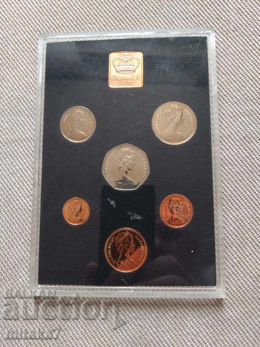 Аукцион Сет монети 1971 година, Великобритания