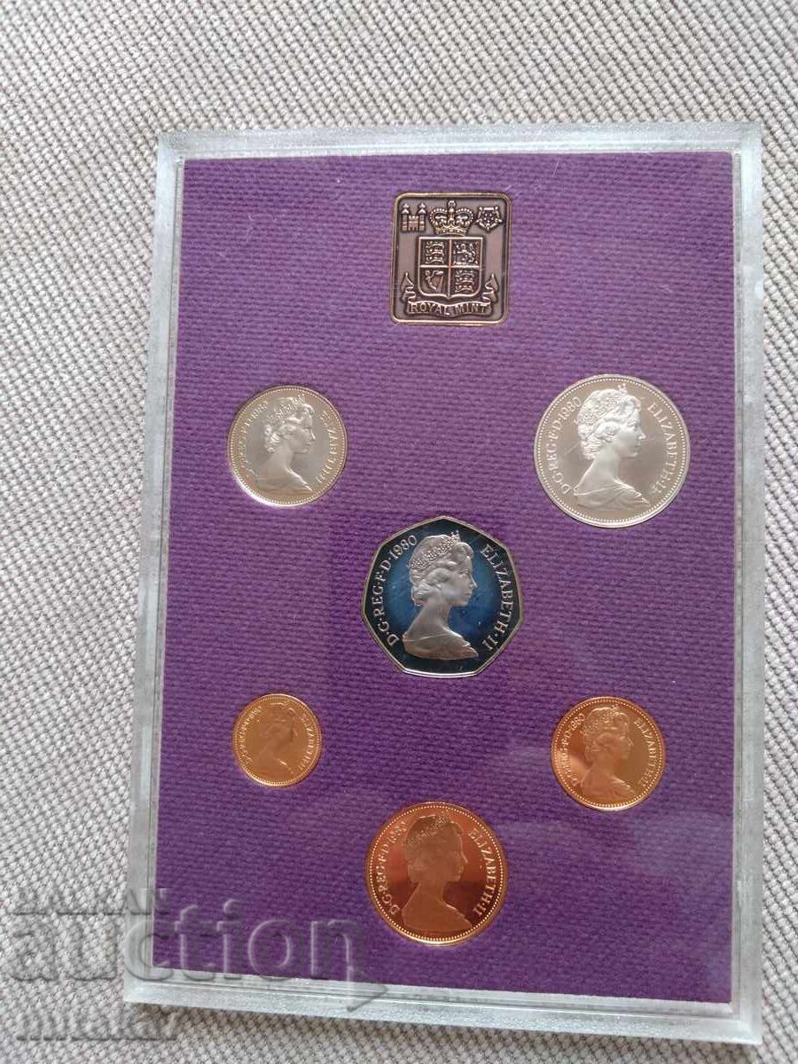 Доставка на Сет монети 1980 година, Великобритания Доставка на Сет монети 1980 година, Великобритания