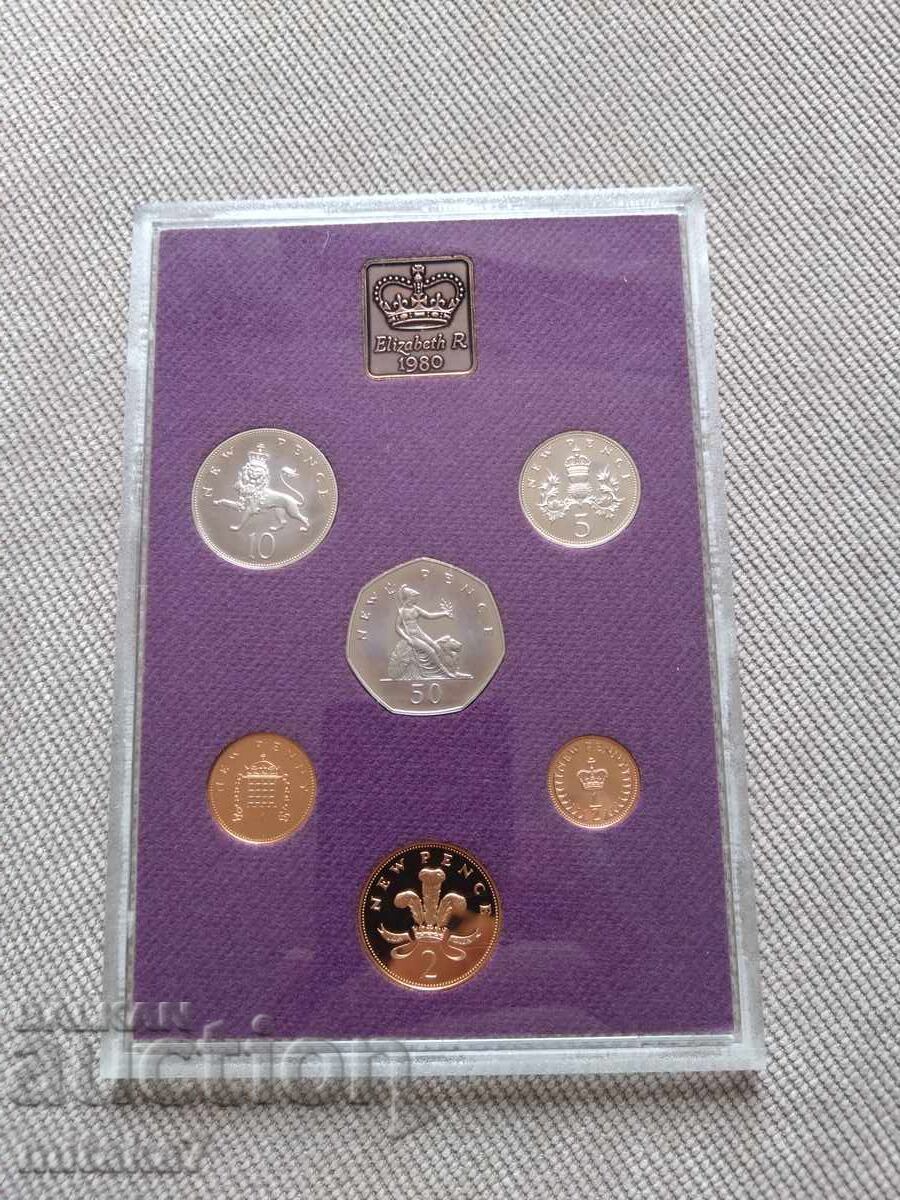 Σετ νομισμάτων 1980, Ηνωμένο Βασίλειο