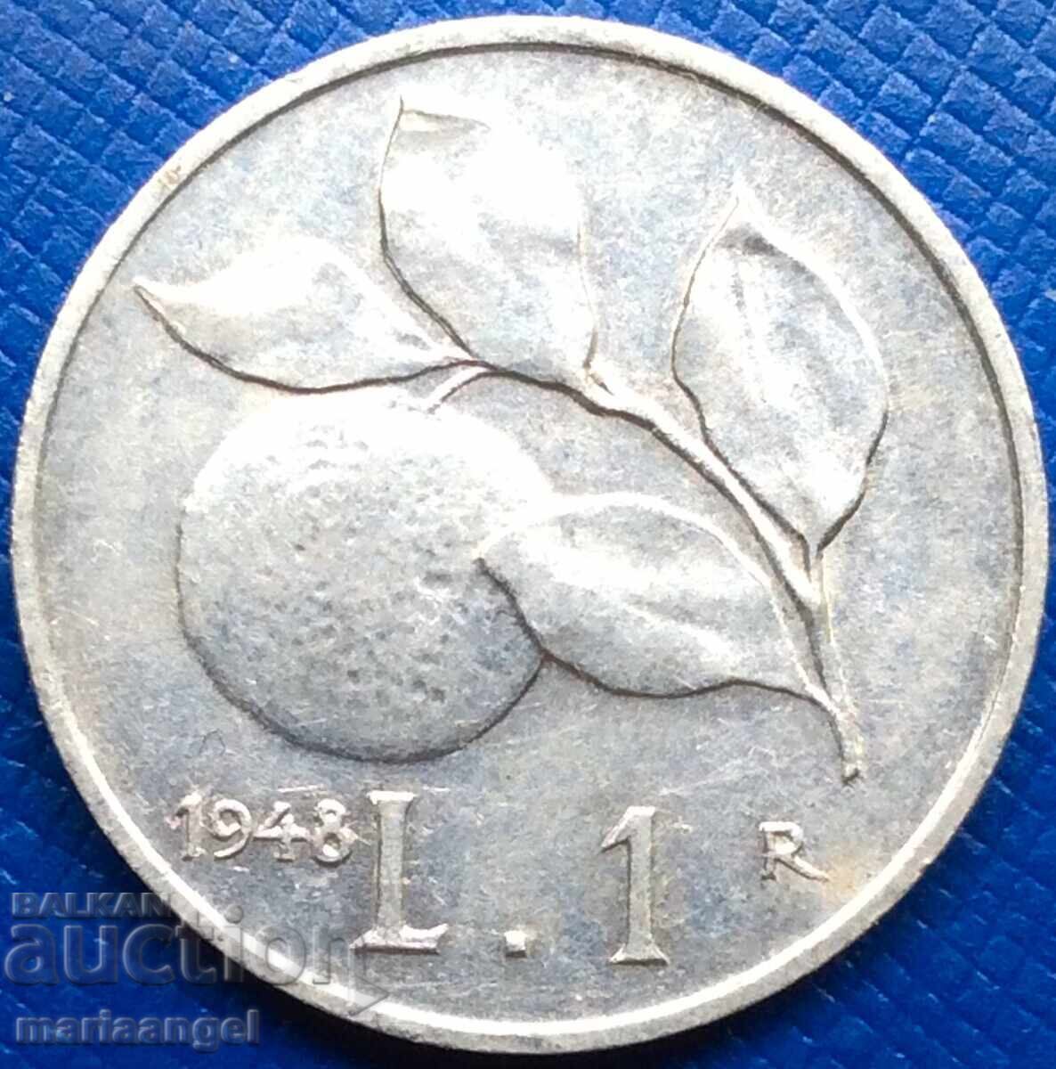 1 Лира 1948 Италия република с цена € 2.00 | 3.91 лв. 1 Лира 1948 Италия република с цена € 2.00 | 3.91 лв.