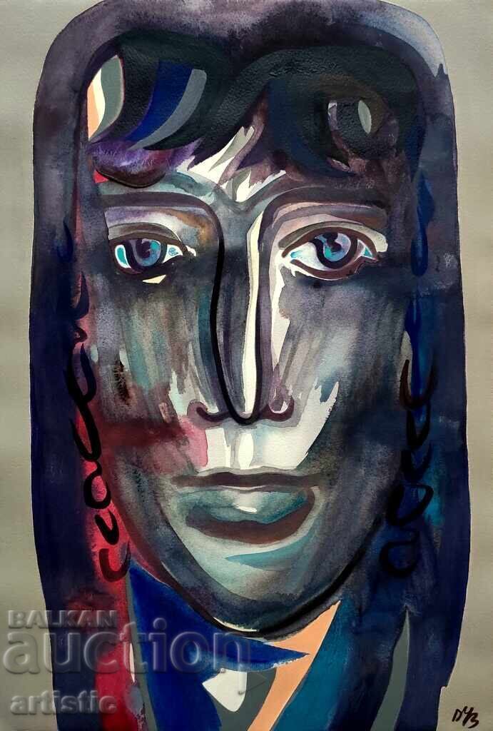 Dechko Uzunov, a painted portrait of "Rhodopsian Bride" with price € 664.00 | 1298.68 BGN