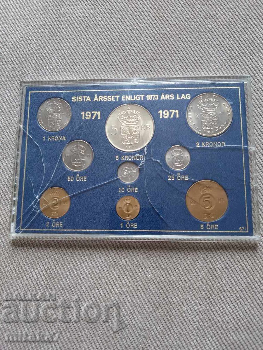 Σετ νομισμάτων 1971, Σουηδία