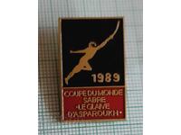 Значка- Международен турнир по фехтовка Аспарухов меч 1989
