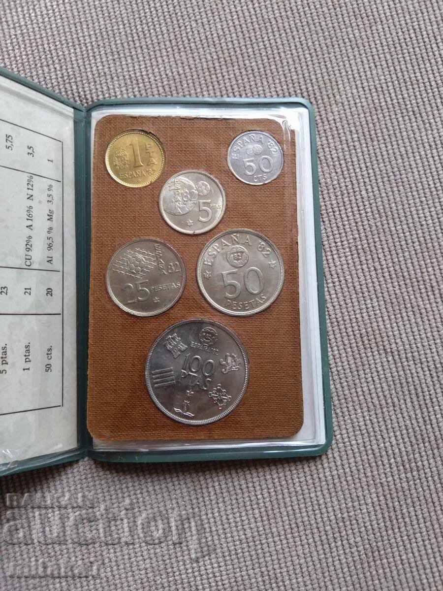 Аукцион Сет монети 1982 година, Испания Аукцион Сет монети 1982 година, Испания