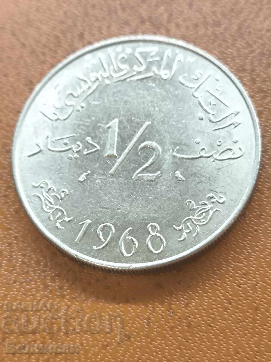 1/2 Dinar Tunisia 1968 - 6 1/2 Dinar Tunisia 1968 - 6