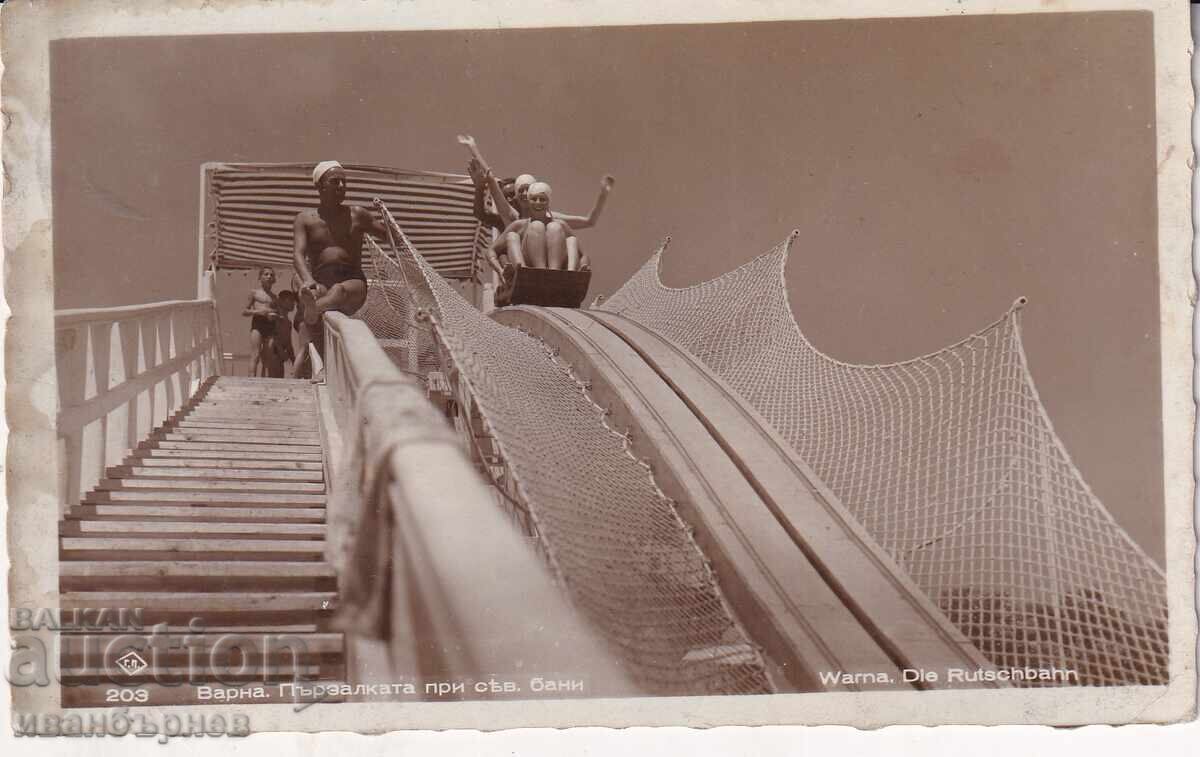 193?-VARNA-RARE CARD-BEACH AND SEA BATHS-2 193?-VARNA-RARE CARD-BEACH AND SEA BATHS-2