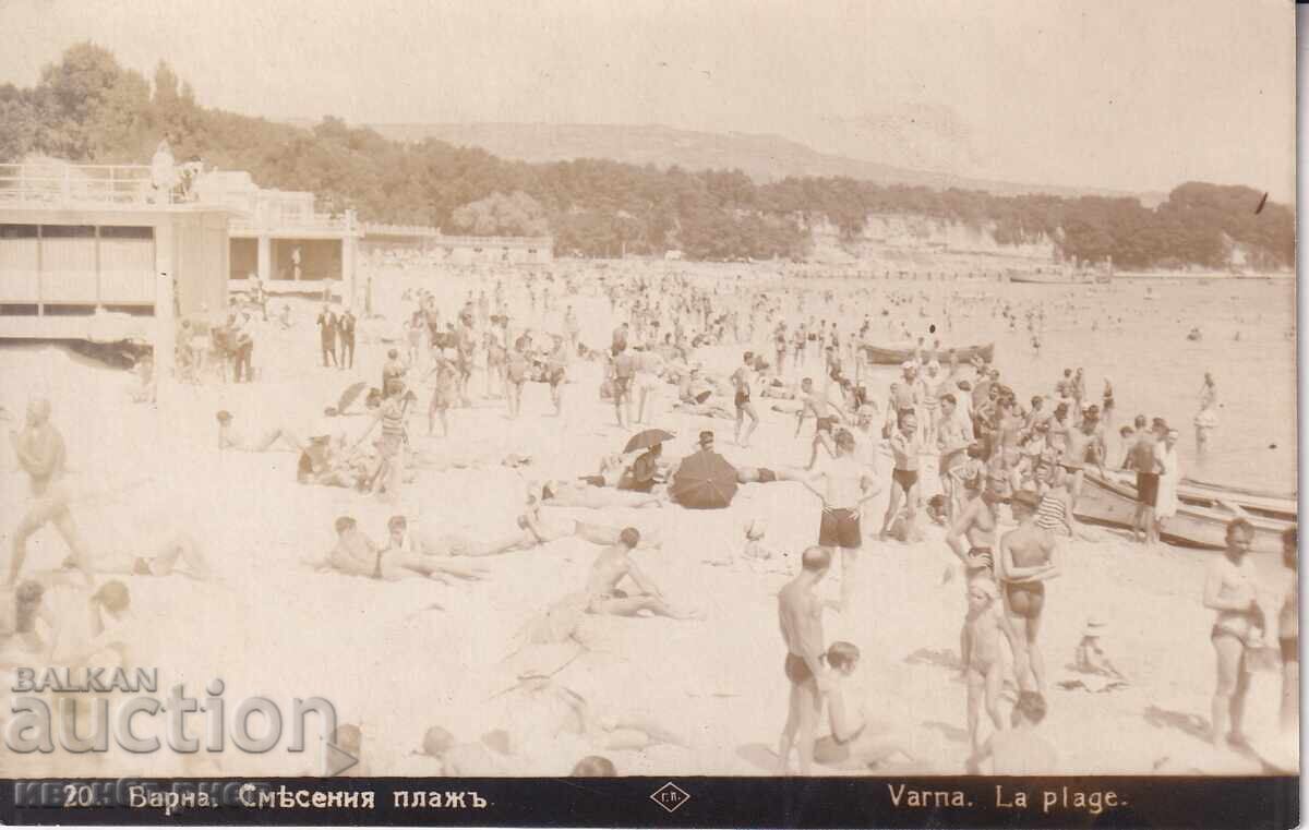 193?-ВАРНА-РЯДКА КАРТИЧКА-ПЛАЖА И МОРСКИТЕ БАНИ-10 193?-ВАРНА-РЯДКА КАРТИЧКА-ПЛАЖА И МОРСКИТЕ БАНИ-10