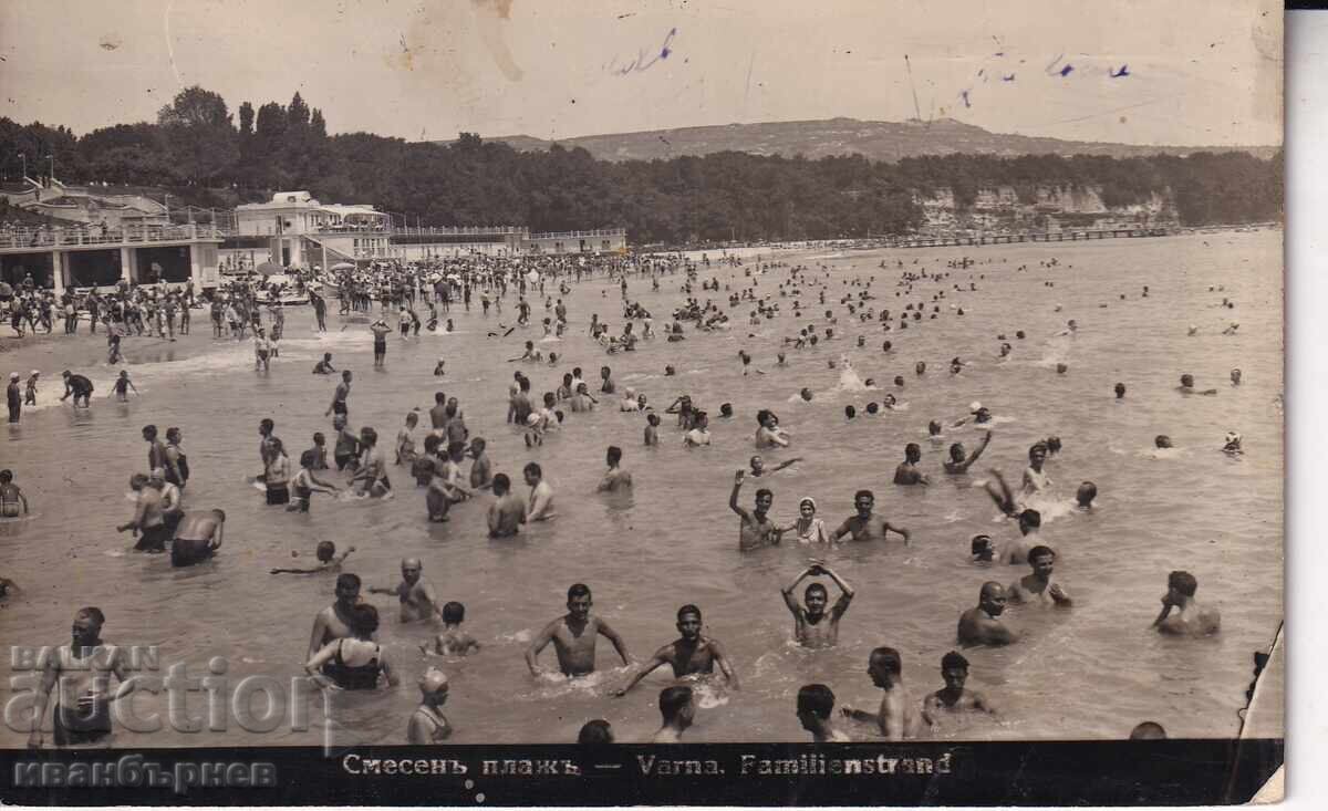 193?-ΒΑΡΝΑ-ΣΠΑΝΙΑ ΚΑΡΤ ΠΟΣΤΑΛ-ΠΑΡΑΛΙΑ ΚΑΙ ΘΑΛΑΣΣΙΝΑ ΛΟΥΤΡΑ-12