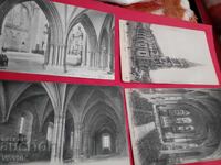 4 antique postcards France