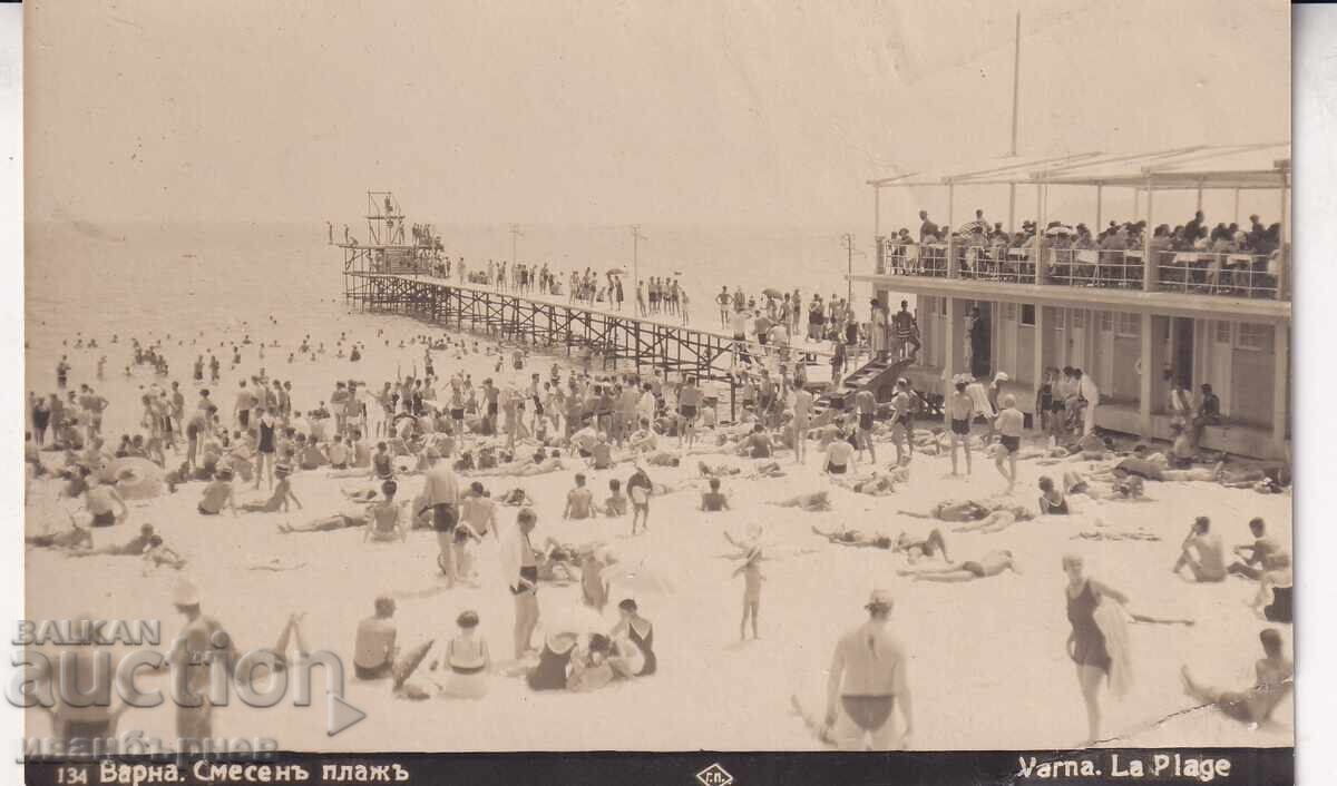 193?-ΒΑΡΝΑ-ΣΠΑΝΙΑ ΚΑΡΤΑ-ΠΑΡΑΛΙΑ ΚΑΙ ΘΑΛΑΣΣΙΟ ΛΟΥΤΡΟ-15