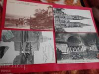 4 antique postcards France