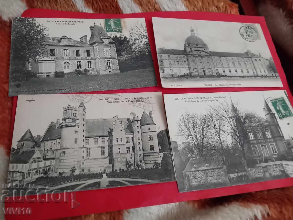 4 antique postcards France 4 antique postcards France