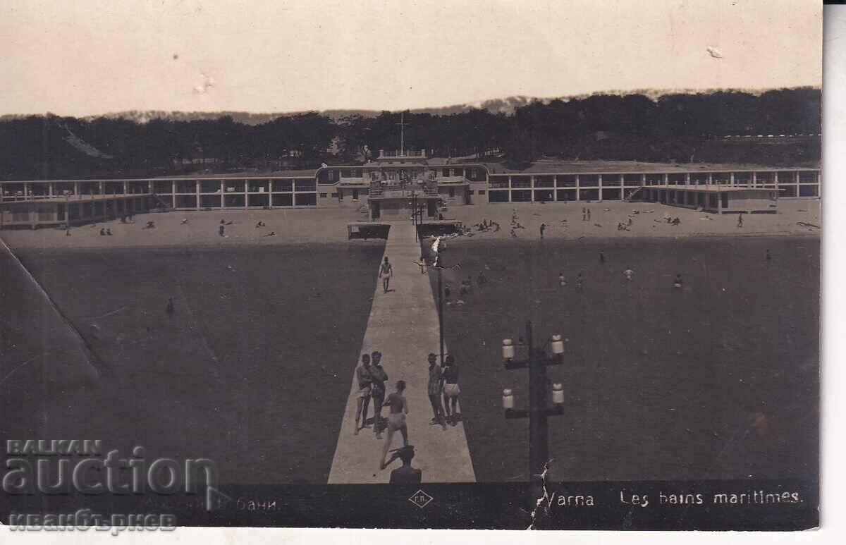 193?-VARNA-CĂRȚI POȘTALE RARE-PLAJĂ ȘI BĂI DE MARE-42