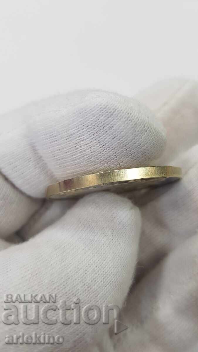 Kolektsionna yubileĭna moneta 5 leva 1988 Chiπροβsko Vŭztanie - 7