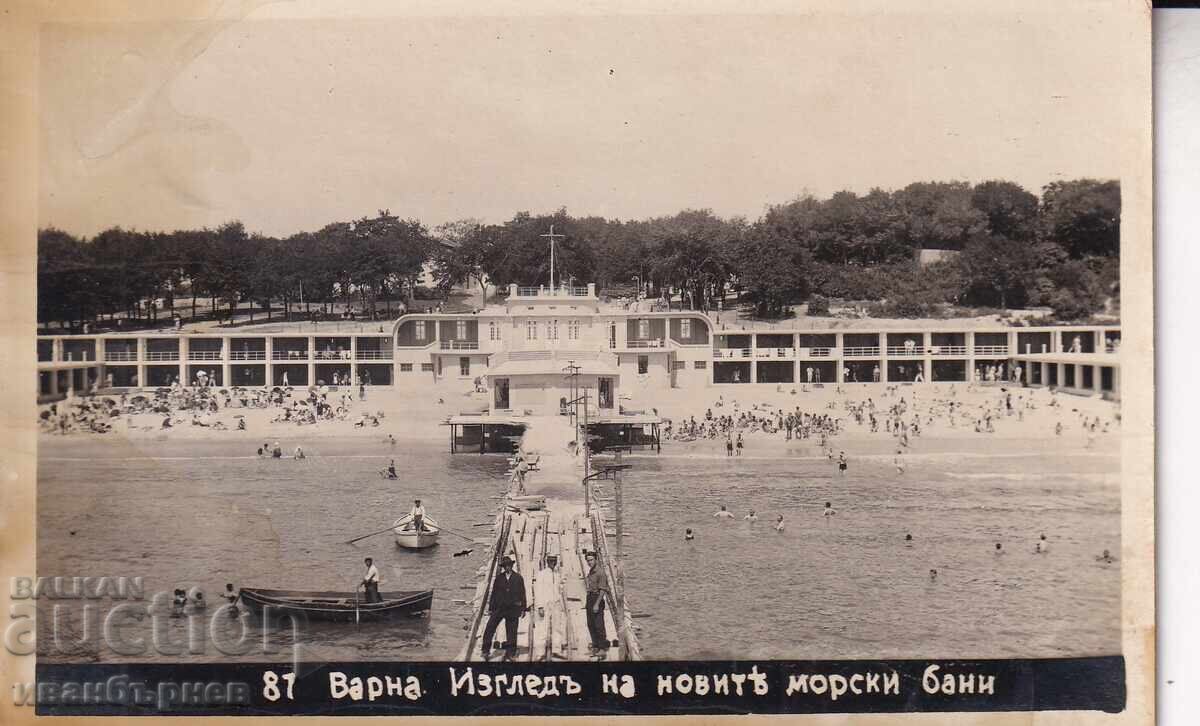 193?-VARNA-CARTOLINA RARA-PLAJĂ ȘI BĂI DE MARE-45 193?-VARNA-CARTOLINA RARA-PLAJĂ ȘI BĂI DE MARE-45