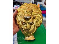Μπρούτζινη πλαστική γλυπτική λιονταριού