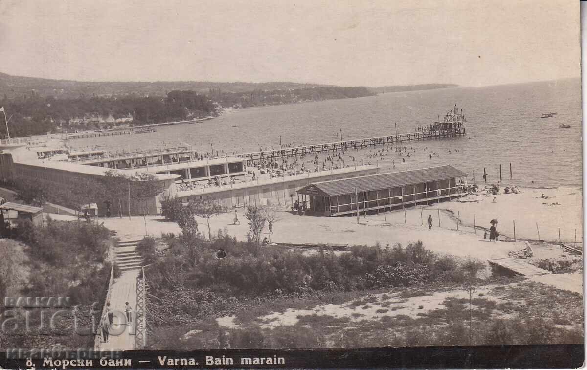 193?-ВАРНА-РЯДКА КАРТИЧКА-ПЛАЖА И МОРСКИТЕ БАНИ-49