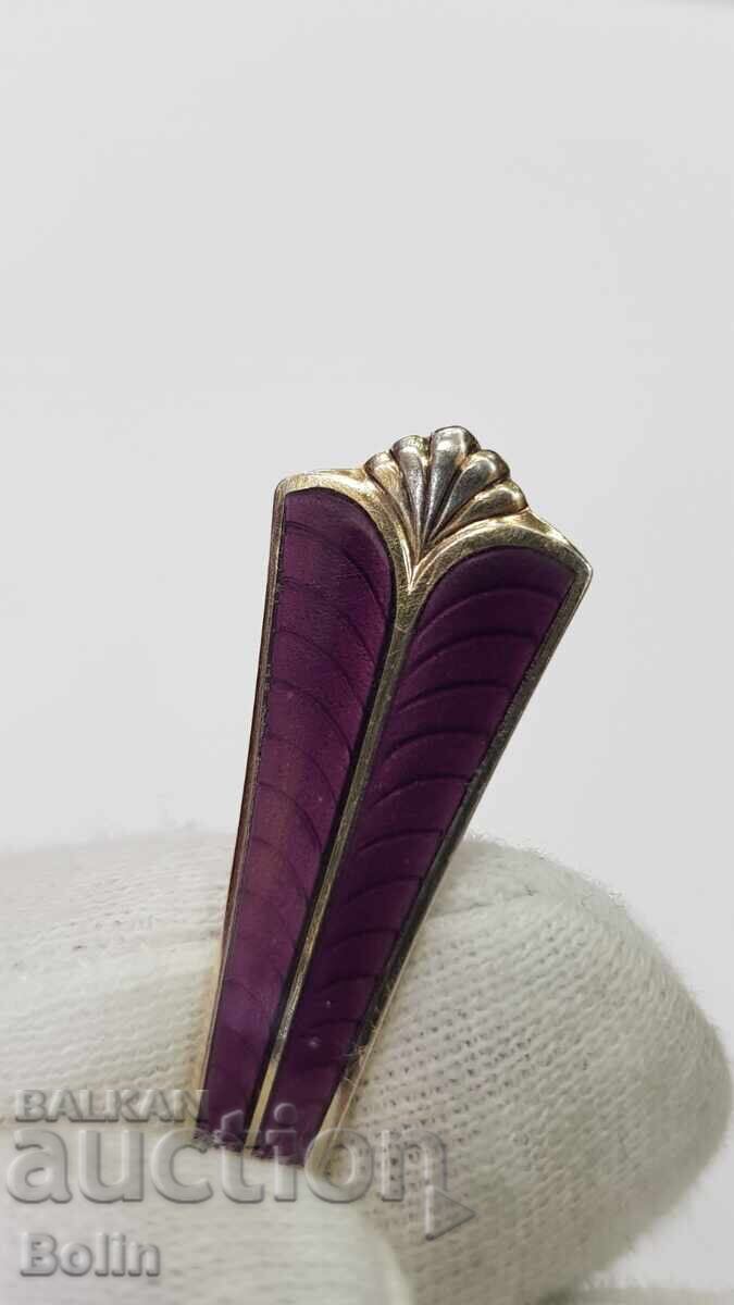 Linguriță de argint, aurită cu Email - Norvegia - Marcaj 925 cu preț € 35.00 | 68.45 BGN Linguriță de argint, aurită cu Email - Norvegia - Marcaj 925 cu preț € 35.00 | 68.45 BGN