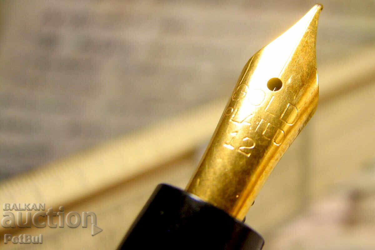 Παλιά Πένα Κίνα 60s Επιχρυσωμένο Φτερό Σήμανση Άδειο - 5 Παλιά Πένα Κίνα 60s Επιχρυσωμένο Φτερό Σήμανση Άδειο - 5