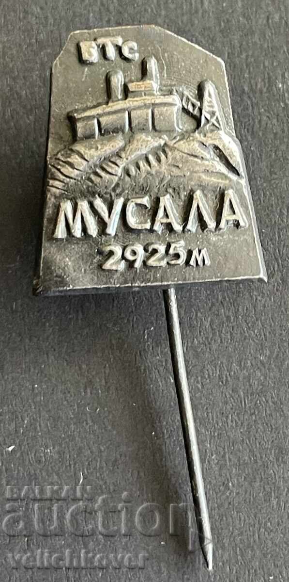 42508 Bulgaria tourist sign Musala peak 2925m. Mountain