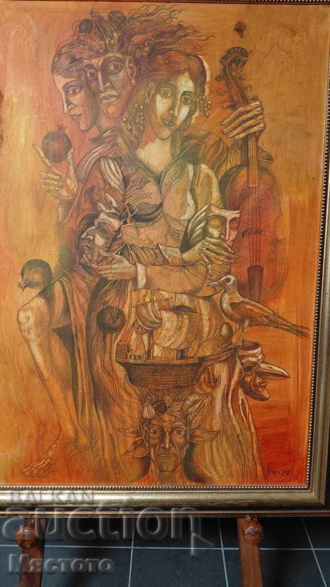 Stoymen Stoilov 100cm/70cm tablou mare în ulei cu preț € 7500.00 | 14668.73 BGN