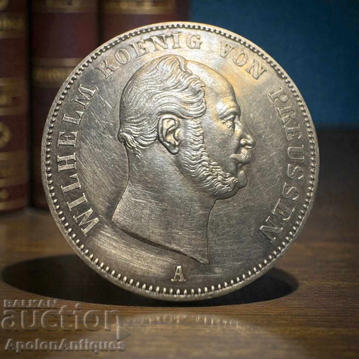 Ασημένιο νόμισμα Πρωσίας – Vereinsthaler, 1861 με τιμή € 125.00 | 244.48 BGN