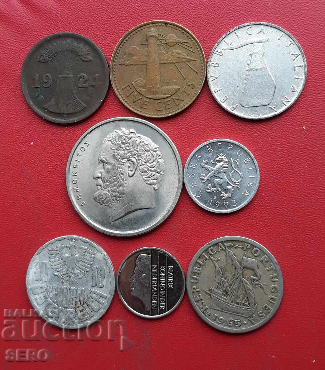 Μικτή παρτίδα 8 νομισμάτων με τιμή € 0.50 | 0.98 BGN Μικτή παρτίδα 8 νομισμάτων με τιμή € 0.50 | 0.98 BGN