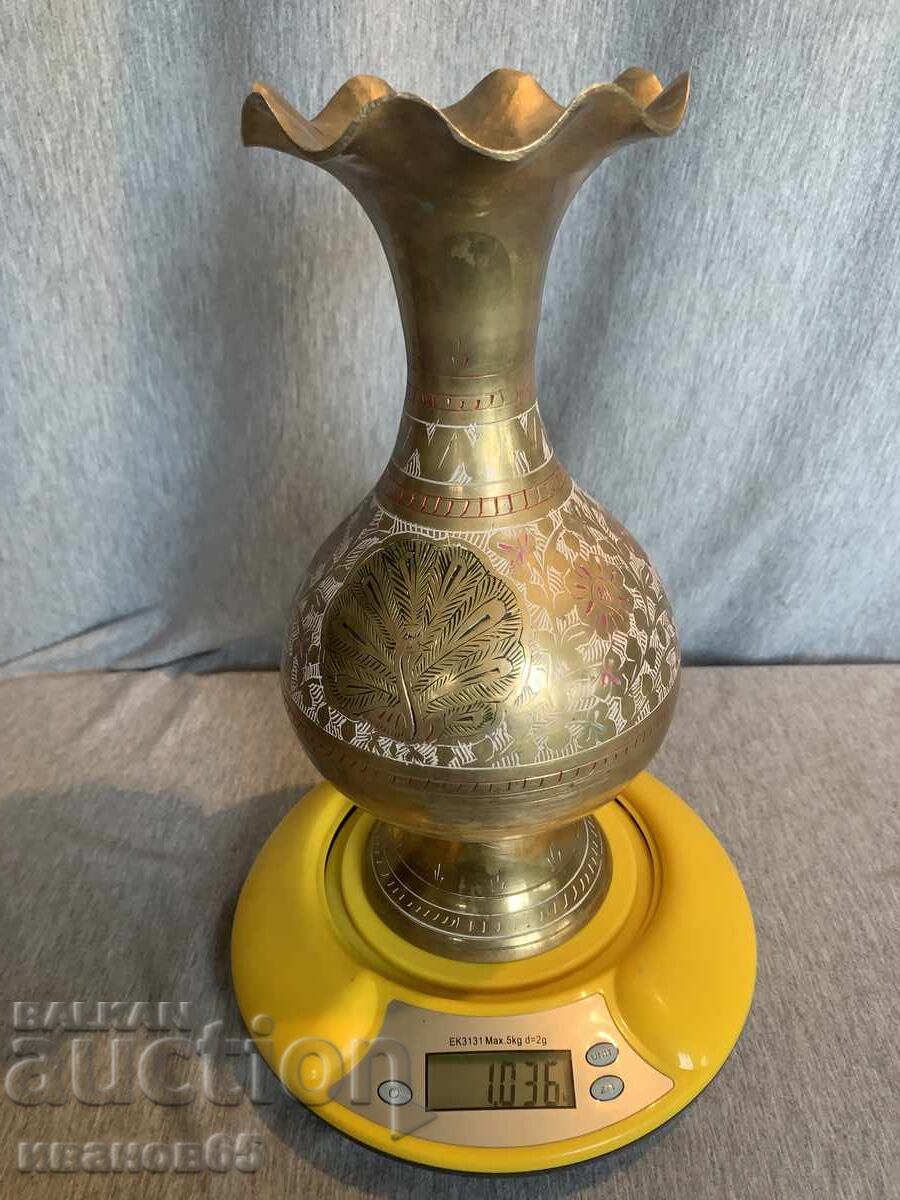 бронзова флорална ваза - 5 бронзова флорална ваза - 5