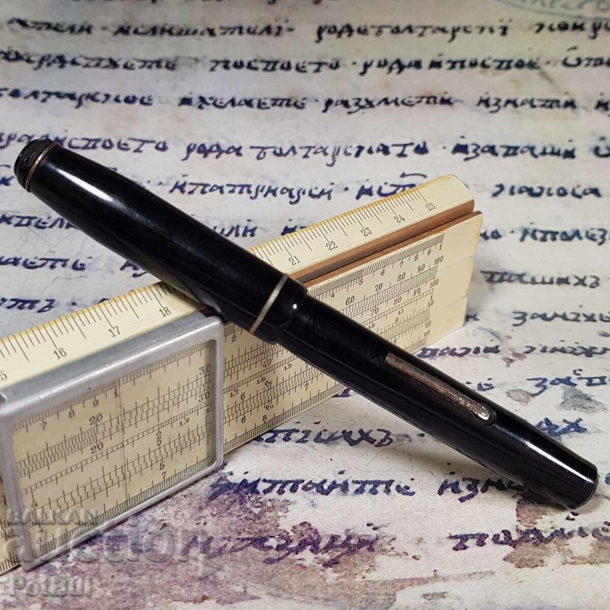 Old Fountain Pen with Lever Filling and Warranted Nib - 5