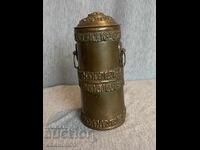 стар месингов съд кутия