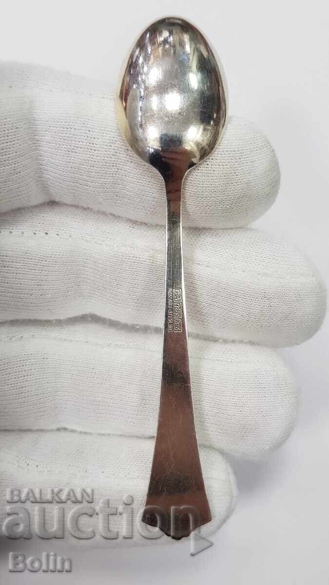 Linguriță de argint, aurită cu Email - Norvegia - Marcaj 925 - 5