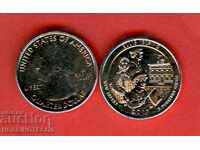 САЩ USA 25 cent емисия issue 2017 - D  Ellis Island UNC