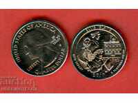 USA 25 cent issue 2017 - S Ellis Island UNC