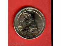 SUA USA 25 cenți emisiune 2014 P UTAH NOUĂ UNC